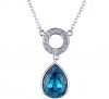 Sell drop pendant necklace jewellery white gold with CZ crystal