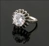 Sell fashion big gemstone silver ring