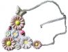 Sell oil dripping necklace with flower, lady bird and butterfly