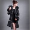 SY9016 short-down jackets with extremely large raccoon fur collar