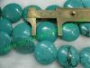 Sell Natural Turquoise Coin Shape Beads Stone Coin Beads