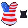 Sell sexy US flag corset, cotton corset