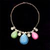 Sell fashion colorful resin pendant necklace