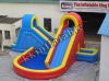 inflatable water slide with swimming pool