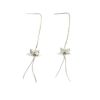 Sell wholesale 925 sterling silver thread earrings with cz