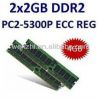 Server RAM Memory 408853-B21 405476-051 4GB (2x2GB) REG DDR2 PC2-5300