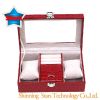 Sell Red Leather New Fashion Travel Jewelry Box