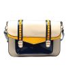 2018 Fashion Faux Leather Messenger Bag with colors design