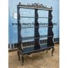 Black display cabinet