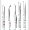 High quality eyebrow and eyelash tweezers with stainless steel