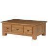 Solid oak coffee table