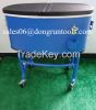 Large metal rolling cooler cart ice cooler cart