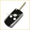 3 button car key shell with shiny edge and folding flip keyblank for Honda CIVIC, ACCORD key