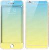 Front glass color film for iPhone6 plus transition effects can be customized steel color film
