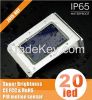 Solar Power 20 LED PIR Motion Sensor Light Outdoor Garden Wall Lamp For Waterproof Garden Lamps Landscape Yard Lights