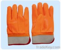Sell FREEZER PVC Glove, ROUGH SANDY FINISH, SAFETY CUFF