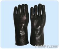 Sell PVC DOUBLE DIPPED GLOVE, Spray Sandpaper Finish,