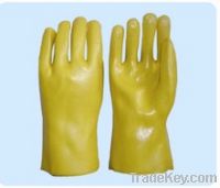 Sell Yellow Single Dipped PVC, SMOOTH FINISH, GAUNTLET