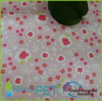 Recycled Polyester Plain Printed Satin Fabric