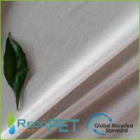 Green 100% RPET Plain Memory Chiffon Fabric
