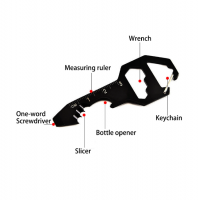 Cool Outdoor Brand Army Tool Card Cute Keychains , Excellent Quality Camping Material Multipurpose Metal Gadget