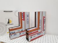 Aluminium profile for decorative wood grain metallic finish