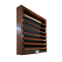 Aluminium profile for outdoor louvers and grilles