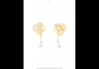 Flower Pearl Earrings