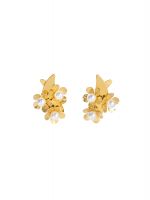 Flowers Pearls Earrings