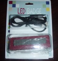 Sell New Scrolling LED Badge