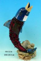 Sell Ceramic Dolphin with iron lines & Dried