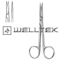 Stock Clearance of Single Use Iris Scissors, straight, 11.5 cm