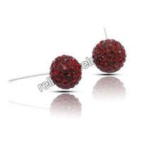 Hot sell 8mm crystal ball stud, light siam, white