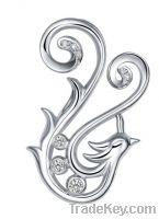 Sell 18K Gold and Diamond Pendant Dragon and Phoenix