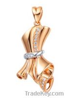 Sell 18K Gold and Diamond Pendant the Little Tuxedo