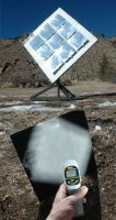 solar powered heliostat