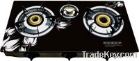 3 burners glass gas cook top