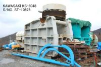 USED "KAWASAKI" MODEL KS-6048 (60" X 48") SINGLE TOGGLE JAW CRUSHER S/NO. ST-10575