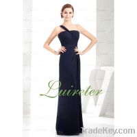 Sell Black Chiffon Ruffles Evening Dress