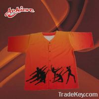 Sell customized baseball jersey with 100%polyester