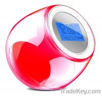 sell 7-color light nature sound alarm  clock