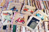 Vintage notebook  with paper cover