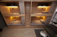 Wood capsule Bunk Bed for Hostels /School Students Dormitory Loft Bed Frame/capsule hotel bed