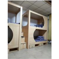 Wood capsule Bunk Bed for Hostels /School Students Dormitory Loft Bed Frame/capsule hotel bed