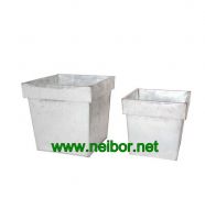 metal flower pot metal planter galvanized flower pot