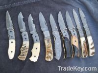 Damascus Folding Knife