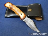 Damascus Folding Knife