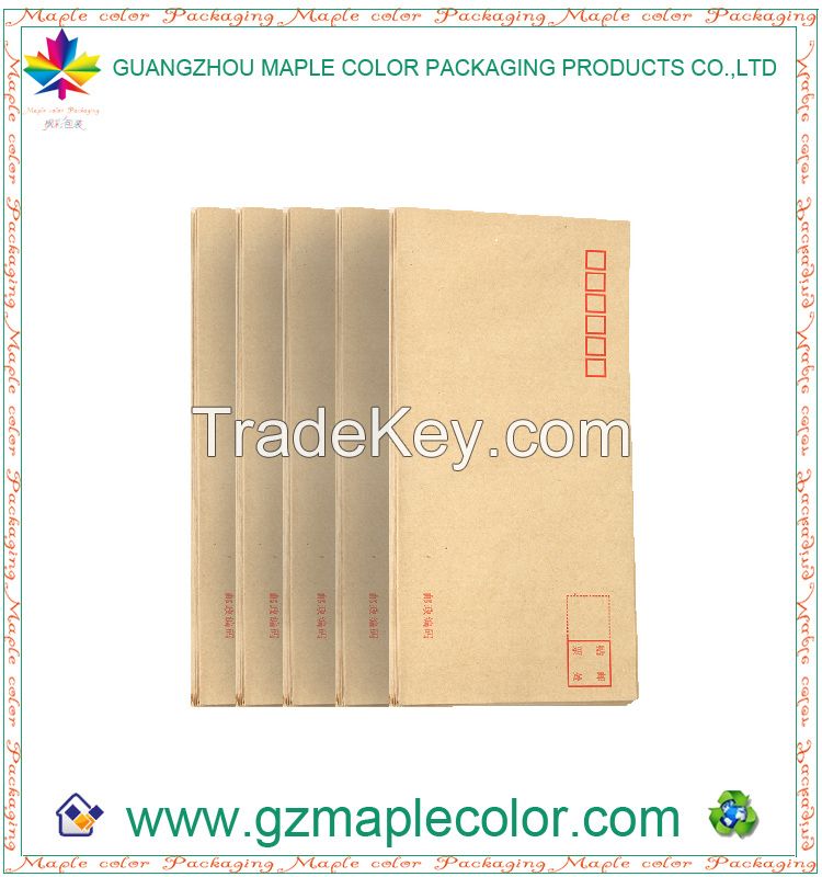 2015 custom logo kraft paper envelopes