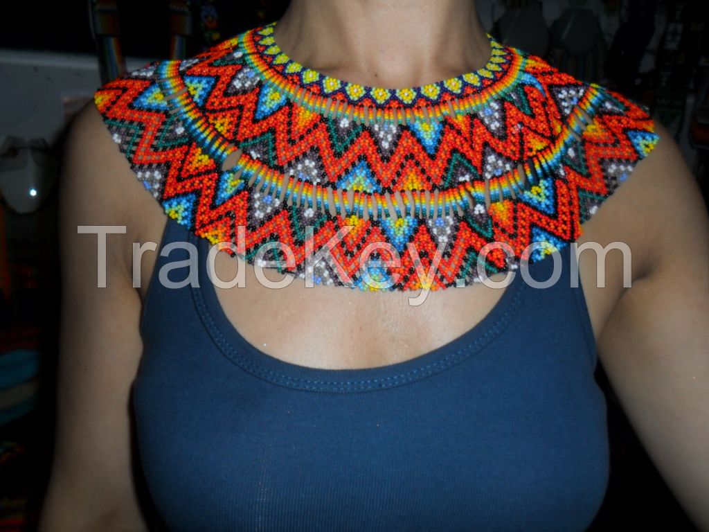 NECKLACES GLASS BEADS-SEEDS BY INDIGENAS EMBERA CHAMI-ASSORTED DESIGNS