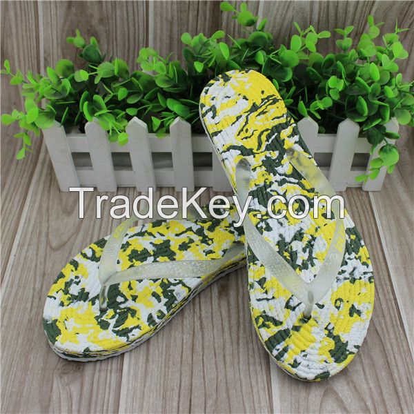 PVC Strap women style camouflage flip flops